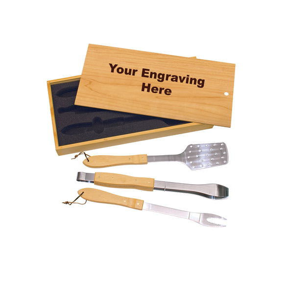 BBQ Set - 3 Piece Pine