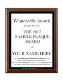 Double Plate Plaque - Sublimation